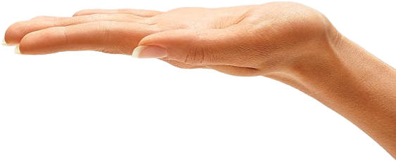 Mano para referencia de tamaño